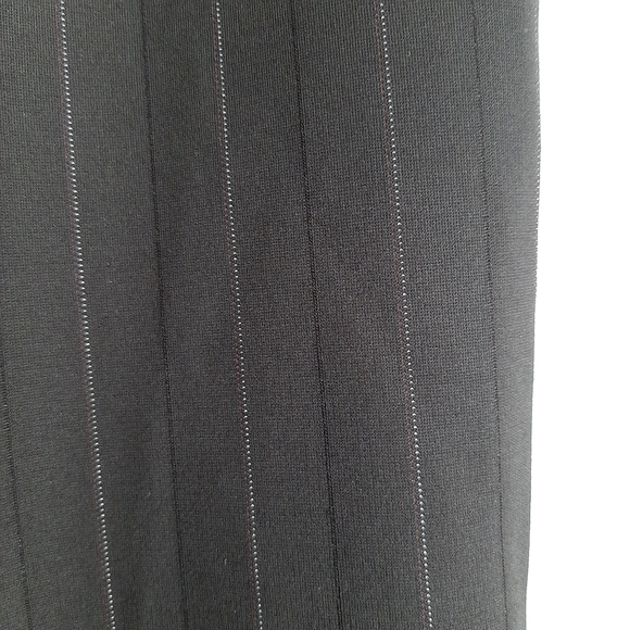 🍒 New DYNAMITE Cindy Paperbag Crop Pants Hi-Rise Trousers Pin Stipe Black Sz 12 - Picture 5 of 12